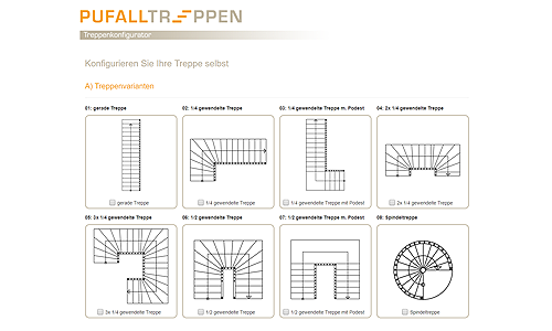 Pufall Treppen Treppenkonfigurator